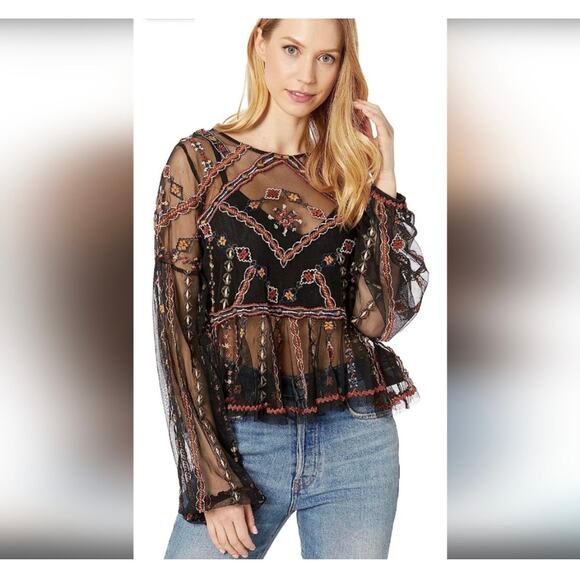 Free People Give A Little Mesh Top - Picture 5 of 15